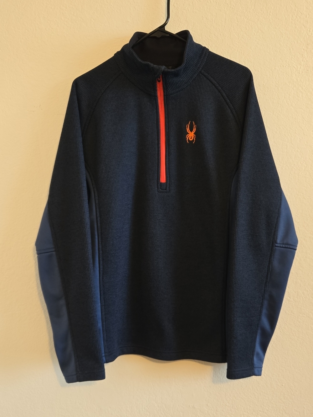 Spyder Half-Zip Pullover - Navy Blue - Large